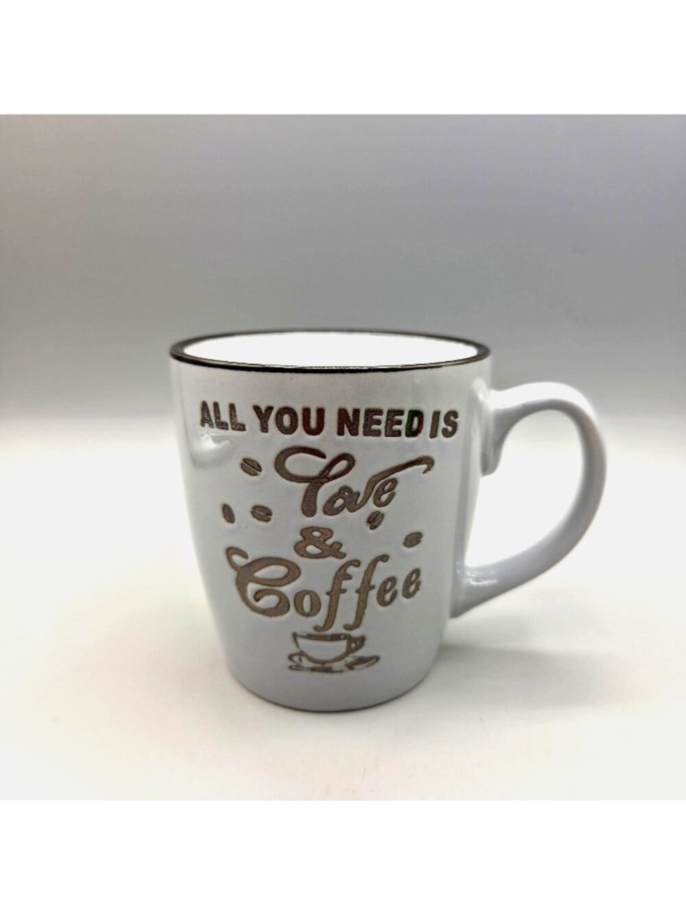 Royal Norfolk All You Need Is Love & Coffee Ceramic Mug Inspirational Quote